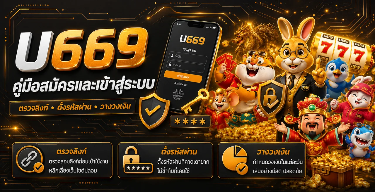 U669 สมัครและเข้าสู่ระบบอย่างปลอดภัย ฉบับใช้งานจริง